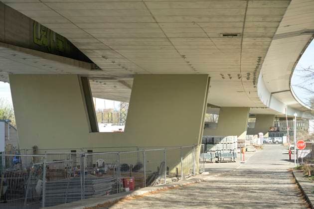 Rudolf-Wissell-Brücke, A100, Charlottenburg, Berlin, Deutschland