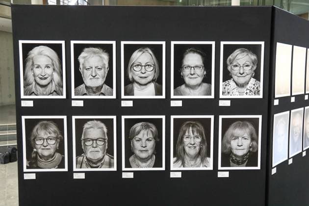 Ausstellungseröffnung Staatssicherheitsinhaftierung Porträt 2023 - 2024 in Berlin Berlin, 8.4..2025 Bilder der Aussellung bei der Ausstellungseröffnung Staatssicherheitsinhaftierung Porträt 2023 - 2024 im Paul-Löbe-Haus in Berlin Berlin Deutschland Copyright: xMatthiasxGränzdörferx