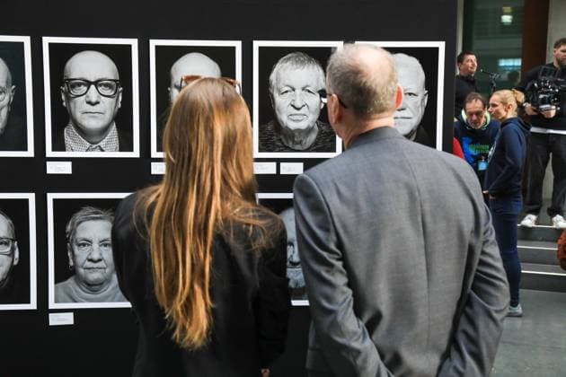 Ausstellungseröffnung Staatssicherheitsinhaftierung Porträt 2023 - 2024 in Berlin Berlin, 8.4..2025 Ausstellungseröffnung Staatssicherheitsinhaftierung Porträt 2023 - 2024 im Paul-Löbe-Haus in Berlin Berlin Deutschland Copyright: xMatthiasxGränzdörferx