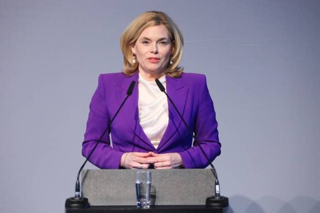 Ausstellungseröffnung Staatssicherheitsinhaftierung Porträt 2023 - 2024 in Berlin Berlin, 8.4..2025 Bundestagspräsidentin Julia Klöckner bei der Ausstellungseröffnung Staatssicherheitsinhaftierung Porträt 2023 - 2024 im Paul-Löbe-Haus in Berlin Berlin Deutschland Copyright: xMatthiasxGränzdörferx