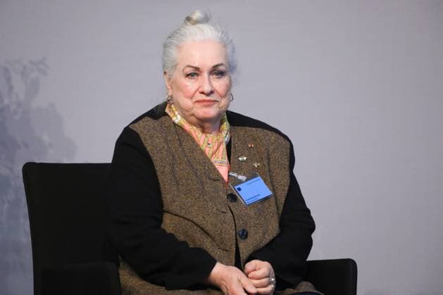 Ausstellungseröffnung Staatssicherheitsinhaftierung Porträt 2023 - 2024 in Berlin Berlin, 8.4..2025 Edda Schönherz bei der Ausstellungseröffnung Staatssicherheitsinhaftierung Porträt 2023 - 2024 im Paul-Löbe-Haus in Berlin Berlin Deutschland Copyright: xMatthiasxGränzdörferx