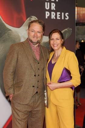 Preisverleihung - B.Z.-Kulturpreis Marc Schubring und Ulrike Frank beim B.Z.-Kulturpreis 2025 im Theater am Potsdamer Platz am 08.04.2025 in Berlin. Copyright: xEventpressxKochanx