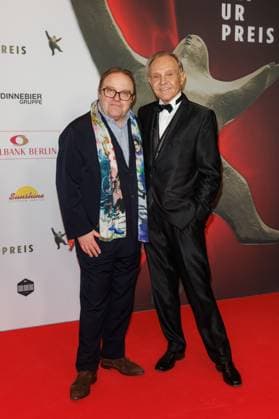 Preisverleihung - B.Z.-Kulturpreis Gustav Peter Wöhler und Georg Preuße beim B.Z.-Kulturpreis 2025 im Theater am Potsdamer Platz am 08.04.2025 in Berlin. Copyright: xEventpressxKochanx