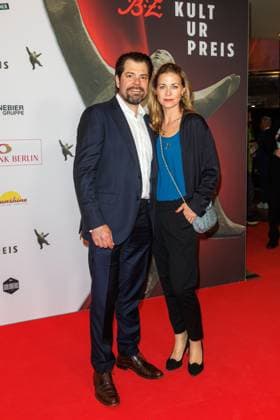 Preisverleihung - B.Z.-Kulturpreis Daniel Fehlow und Jessica Ginkel beim B.Z.-Kulturpreis 2025 im Theater am Potsdamer Platz am 08.04.2025 in Berlin. Copyright: xEventpressxKochanx