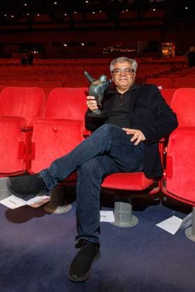 Preisverleihung - B.Z.-Kulturpreis Mohammad Rasoulof beim B.Z.-Kulturpreis 2025 im Theater am Potsdamer Platz am 08.04.2025 in Berlin. Copyright: xEventpressxKochanx