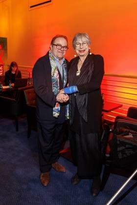 Preisverleihung - B.Z.-Kulturpreis Gustav Peter Wöhler und Monika Hansen beim B.Z.-Kulturpreis 2025 im Theater am Potsdamer Platz am 08.04.2025 in Berlin. Copyright: xEventpressxKochanx