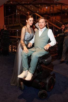 Preisverleihung - B.Z.-Kulturpreis Sarah Elena Timpe und Samuel Koch beim B.Z.-Kulturpreis 2025 im Theater am Potsdamer Platz am 08.04.2025 in Berlin. Copyright: xEventpressxKochanx