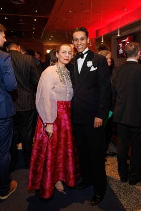 Preisverleihung - B.Z.-Kulturpreis Nadine Heidenreich und David Hermlin beim B.Z.-Kulturpreis 2025 im Theater am Potsdamer Platz am 08.04.2025 in Berlin. Copyright: xEventpressxKochanx