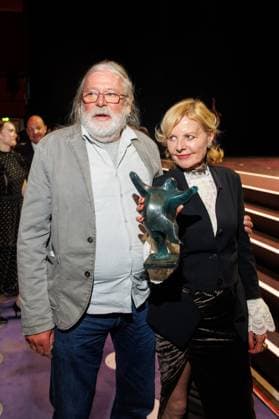 Preisverleihung - B.Z.-Kulturpreis Harald Hauswald und Cornelia Schleime beim B.Z.-Kulturpreis 2025 im Theater am Potsdamer Platz am 08.04.2025 in Berlin. Copyright: xEventpressxKochanx