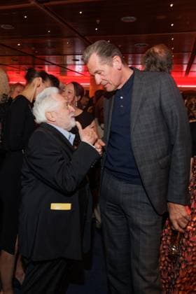 Preisverleihung - B.Z.-Kulturpreis Henryk Broder und Mathias Döpfner beim B.Z.-Kulturpreis 2025 im Theater am Potsdamer Platz am 08.04.2025 in Berlin. Copyright: xEventpressxKochanx