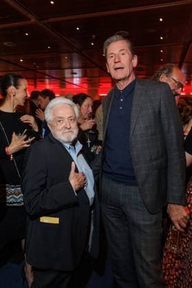 Preisverleihung - B.Z.-Kulturpreis Henryk Broder und Mathias Döpfner beim B.Z.-Kulturpreis 2025 im Theater am Potsdamer Platz am 08.04.2025 in Berlin. Copyright: xEventpressxKochanx