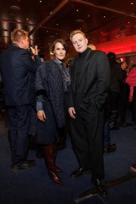 Preisverleihung - B.Z.-Kulturpreis Yara Hoffmann und Danny Reinke beim B.Z.-Kulturpreis 2025 im Theater am Potsdamer Platz am 08.04.2025 in Berlin. Copyright: xEventpressxKochanx