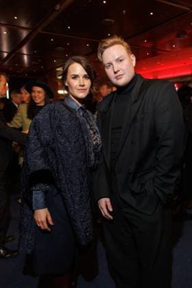 Preisverleihung - B.Z.-Kulturpreis Yara Hoffmann und Danny Reinke beim B.Z.-Kulturpreis 2025 im Theater am Potsdamer Platz am 08.04.2025 in Berlin. Copyright: xEventpressxKochanx