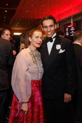 Preisverleihung - B.Z.-Kulturpreis Nadine Heidenreich und David Hermlin beim B.Z.-Kulturpreis 2025 im Theater am Potsdamer Platz am 08.04.2025 in Berlin. Copyright: xEventpressxKochanx