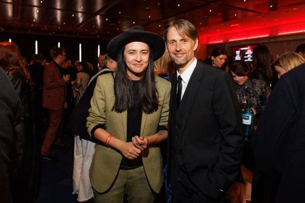 Preisverleihung - B.Z.-Kulturpreis Diana Kinnert und Axel Schreiber beim B.Z.-Kulturpreis 2025 im Theater am Potsdamer Platz am 08.04.2025 in Berlin. Copyright: xEventpressxKochanx
