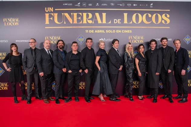 Entertainment Themen der Woche KW15 Entertainment Bilder des Tages April 9, 2025, Madrid, Madrid, Spain: Cast of the film attend the photocall of the movie Ã¢â‚¬oeUN FUNERAL DE MUERTEÃ¢â‚¬Â in the platoÂ³ de El Hormiguero on April 09, 2025 in Madrid, Spain. Madrid Spain - ZUMAc312 20250409_zsp_c312_105 Copyright: xOscarxManuelxSanchezx