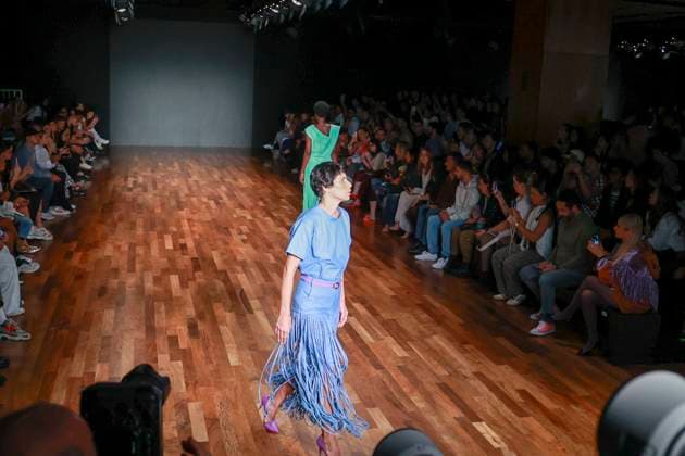 Sao Paulo Fashion Week N59 In Sao Paulo, Brazil, on April 9, 2025, a fashion show by designer Weider Silverio takes place at Sao Paulo Fashion Week N59 at JK Iguatemi in Vila Olimpia. Sao Paulo Sao Paulo Brasil  Copyright: xThenews2x originalFilename: thenews2-fashions250409_npLOA.jpg