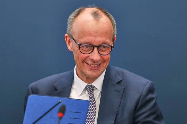News Themen der Woche KW15 News Bilder des Tages Berlin, Deutschland, 09.04.2025: Konrad-Adenauer-Haus: Vorstandssitzung CDU nach Koalitionsverhandlungen: Friedrich Merz *** Berlin, Germany, 09 04 2025 Konrad Adenauer Haus Board meeting CDU after coalition negotiations Friedrich Merz Copyright: xdtsxNachrichtenagenturx dts_64156