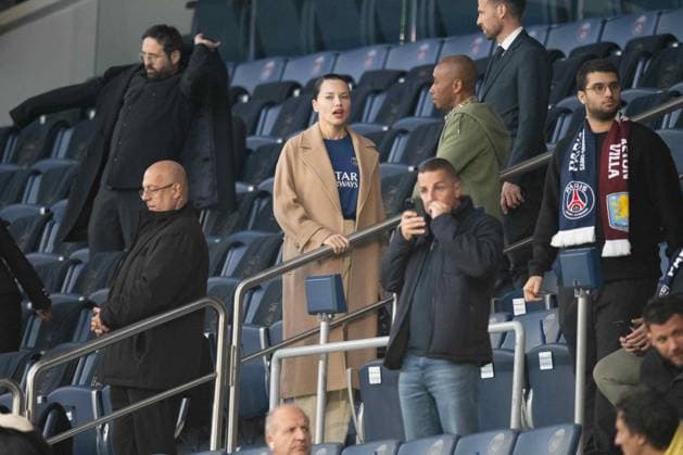 Adriana Lima At PSG vs Aston Villa - Paris Adriana Lima during the UEFA Champions League 2024 25 Quarter Final First Leg match between Paris Saint-Germain (PSG) and Aston Villa FC at Parc des Princes stadium on April 9, 2025 in Paris, France. Photo by Florian Poitout ABACAPRESS.COM Paris France  Copyright: xPoitoutxFlorian ABACAx