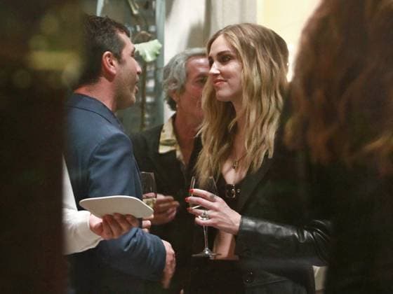 Entertainment Themen der Woche KW15 Entertainment Bilder des Tages - Milan Ph.Paolo Della Bella Chiara Ferragni during the aperitif with friends at Da Vittorio Louis Vuitton in via Monte Napoleone. MILAN Italy  Copyright: xIPA ABACAx