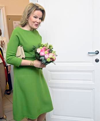 Queen Mathilde visits the Academy of Music and the Spoken Word in Waterloo WATERLOO, BELGIUM - APRIL 11 : Queen Mathilde visits the Academy of Music and the Spoken Word in Waterloo, a few weeks before the start of the 21st Queen Elisabeth Piano Competition (05-31 05) on April 11, 2025 in Waterloo, Belgium, 11 04 2025 Waterloo Belgium  Copyright: xDidierxLebrunx