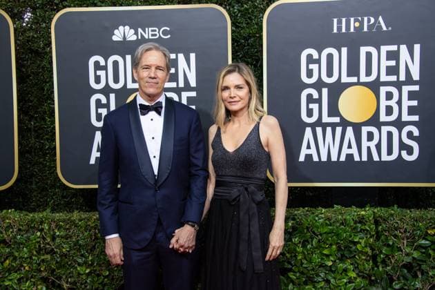 The Golden Globes Awards 2020 - arrivals David E. Kelley and Michelle Pfeiffer arrive at the 77th Annual Golden Globe Awards at the Beverly Hilton in Beverly Hills, CA on Sunday, January 5, 2020. California USA Copyright: xx