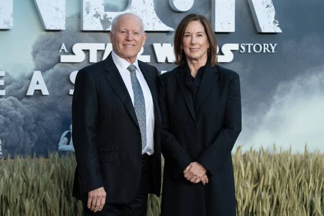 Andor Season Two UK Sneak Peek - London Kathleen Kennedy and Frank Marshall attends the Andor Season Two UK Sneak Peek at Lightroom on April 10, 2025 in London, England. Photo by LounisPhotography ABACAPRESS.COM London United Kingdom  Copyright: xLounisPhotography ABACAx