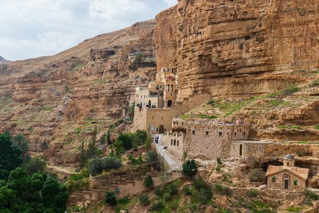 St. Geroge Monastery, near Jericho and the Dead Sea in the Judean desert The St. Geroge Monastery, near Jericho and the Dead Sea in the Judean desert Palestine *** Kloster St. Geroge, in der Nähe von Jericho und dem Toten Meer in der Wüste Judäa Das Kloster St. Geroge, in der Nähe von Jericho und dem Toten Meer in der Wüste Judäa Palästina Copyright: xoffenberg@gmx.dex