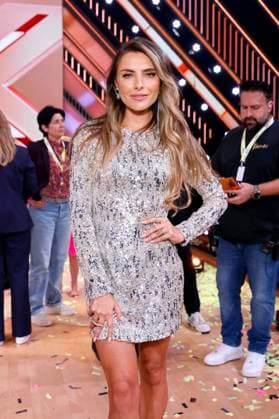 Bilder des Jahres 2025, Entertainment 04 April Entertainment Themen der Woche KW15 Entertainment Bilder des Tages Moderatorin Sophia Thomalla bei der 18. Staffel der RTL-Tanzshow Lets Dance im Coloneum. Köln, 11.04.2025 NRW Deutschland *** Presenter Sophia Thomalla at the 18th season of the RTL dance show Lets Dance at the Coloneum Cologne, 11 04 2025 NRW Germany Copyright: xChristophxHardtx
