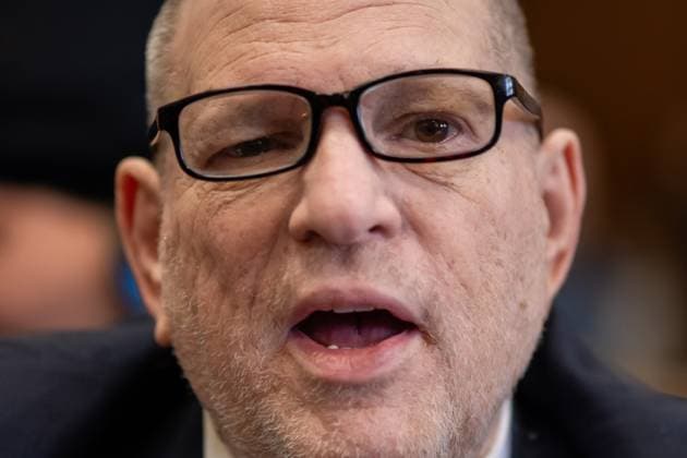 Bilder des Jahres 2025, News 04 April News Bilder des Tages Former film producer Harvey Weinstein appears in Manhattan Criminal Court for the third day of jury selection in his retrial in New York City, New York on Thursday, April 17, 2025.  NYP20250417109 AdamxGray