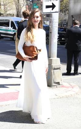 April 17, 2025 Hannah Dodd attend Ralph Lauren Collection 2025 Fall Show at Jack Shainman Gallery in New York. April 17, 2025 Copyright: xRW Mediapunchx