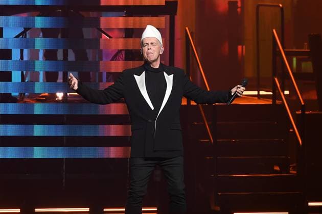 Pet Shop Boys performing at Royal Opera House LONDON, ENGLAND - JULY 23: Neil Tennant of ˜Pet Shop Boys™ performing at Royal Opera House on July 23, 2024 in London, England. CAP MAR MAR Great Britain Copyright: xMartinxHarris CapitalxPicturesx