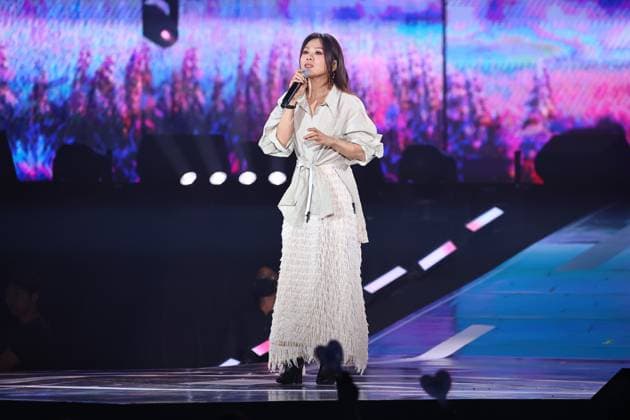 KKBOX Music Awards in Taipei TAIPEI, CHINA - APRIL 19, 2025 - Female singer Tanya Chua participated in the KKBOX Music Awards in Taipei, China on April 19, 2025. Taipei Taiwan China  Copyright: xCFOTOx i1745137242830