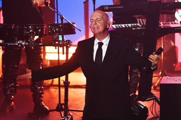 Pet Shop Boys performing at KOKO LONDON, ENGLAND - MAY 26: Neil Tennant of ˜Pet Shop Boys™ performing at KOKO on May 26, 2024 in London, England. CAP MAR MAR Great Britain Copyright: xMartinxHarris CapitalxPicturesx