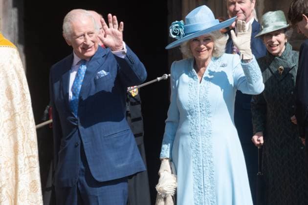 Entertainment Themen der Woche KW16 Entertainment Bilder des Tages Easter Service at St. George s Chapel, Windsor Castle, London, UK - Sunday 20 April King Charles III and Queen Camilla arrives for an Easter Service at St. George s Chapel, Windsor Castle, London, England, UK on Sunday 20 April, 2025., Credit:Justin Ng Avalon UK, England, London, St. George s Chapel, Windsor Castle  Copyright: xJustinxNgx xAvalonx 0990254736
