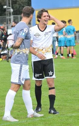 Soccer Six Fest 2015 Jake Quickenden & Jake Hall attend the Soccer Six Fest 2015, Mile End Stadium, Burdett Road, London, England, UK, on Sunday 06 September 2015. CAP CAN Can Nguyen London England Great Britain Copyright: xCanxNguyen CapitalxPicturesx