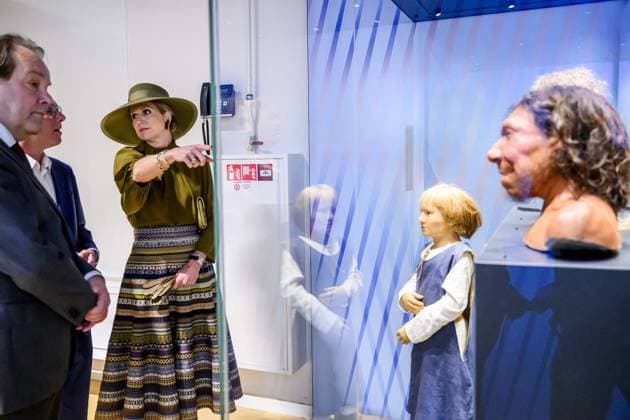 Bilder des Jahres 2025, Entertainment 04 April Entertainment Bilder des Tages Leiden, The Netherlands, 2025-04-22 16:03:01 LEIDEN, 22-04-2025, National Museum of AntiquitiesQueen Maxima during the official opening of the exhibition Above ground level - 25 years of archaeological finds in the National Museum of Antiquities in Leiden.PHOTO: NLBeeld Patrick van Emst Credit: NL Beeld Patrick van Emst  Copyright: xx x
