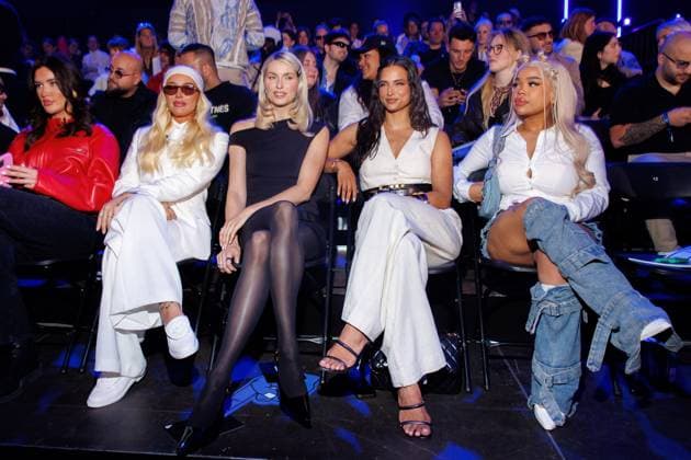 Fashion Show - ABOUT YOU Fashionmania Loredana, Lena Gercke, Amira Pocher und Zoe Wees bei der ABOUT YOU Fashionmania by AYFW in der Uber Eats Music Hall am 25.04.2025 in Berlin. Copyright: xEventpressxKochanx