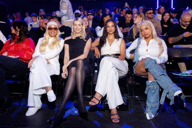 Fashion Show - ABOUT YOU Fashionmania Loredana, Lena Gercke, Amira Pocher und Zoe Wees bei der ABOUT YOU Fashionmania by AYFW in der Uber Eats Music Hall am 25.04.2025 in Berlin. Copyright: xEventpressxKochanx