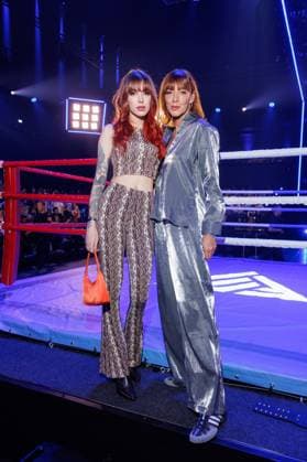 Fashion Show - ABOUT YOU Fashionmania Luisa Lulu Gömann und Katrin Gömann-Elsner bei der ABOUT YOU Fashionmania by AYFW in der Uber Eats Music Hall am 25.04.2025 in Berlin. Copyright: xEventpressxKochanx