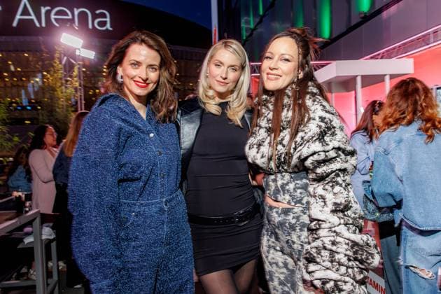 Fashion Show - ABOUT YOU Fashionmania Eva Padberg, Lena Gercke und Jasmin Wagner bei der ABOUT YOU Fashionmania by AYFW in der Uber Eats Music Hall am 25.04.2025 in Berlin. Copyright: xEventpressxKochanx