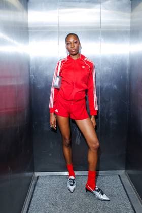 Fashion Show - ABOUT YOU Fashionmania Toni Dreher-Adenuga bei der ABOUT YOU Fashionmania by AYFW in der Uber Eats Music Hall am 25.04.2025 in Berlin. Copyright: xEventpressxKochanx