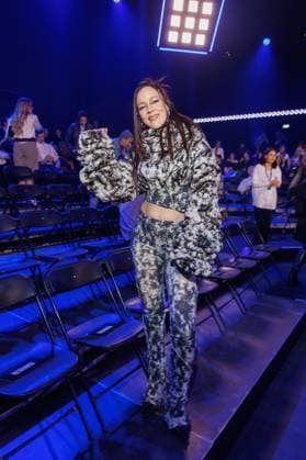 Fashion Show - ABOUT YOU Fashionmania Jasmin Wagner bei der ABOUT YOU Fashionmania by AYFW in der Uber Eats Music Hall am 25.04.2025 in Berlin. Copyright: xEventpressxKochanx