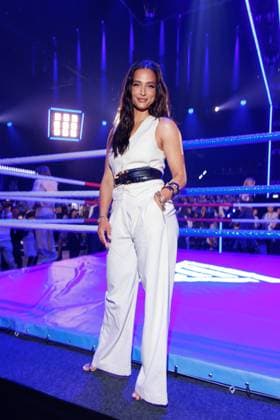 Fashion Show - ABOUT YOU Fashionmania Amira Pocher bei der ABOUT YOU Fashionmania by AYFW in der Uber Eats Music Hall am 25.04.2025 in Berlin. Copyright: xEventpressxKochanx