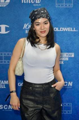Linh Tran bei der ABOUT YOU Fashionmania by AYFW in der Uber Eats Music Hall. Berlin, 25.04.2025
