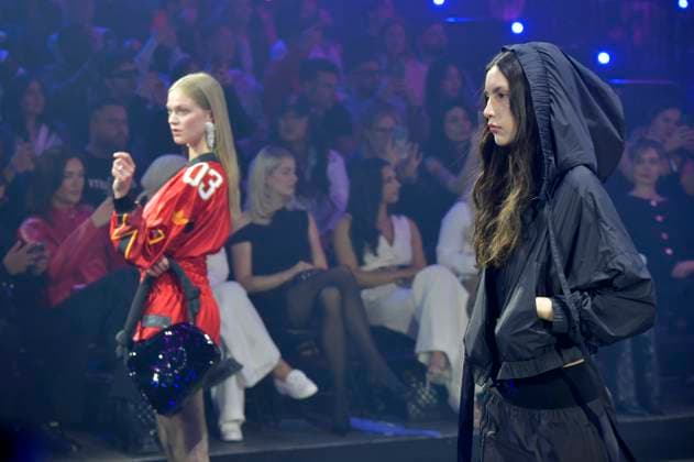 Models bei der ABOUT YOU Fashionmania by AYFW in der Uber Eats Music Hall. Berlin, 25.04.2025