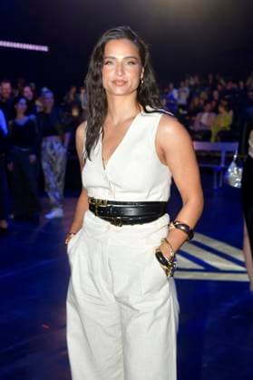 Amira Aly bei der ABOUT YOU Fashionmania by AYFW in der Uber Eats Music Hall. Berlin, 25.04.2025 *** Amira Aly at the ABOUT YOU Fashionmania by AYFW in the Uber Eats Music Hall Berlin, 25 04 2025 Foto:xM.xBehrensx xFuturexImagex about_you_5577