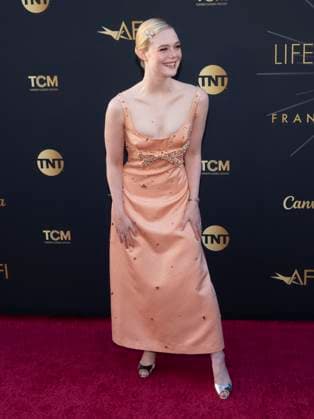 AFI Life Achievement Award Ceremony Honoring Francis Ford Coppola 26 April 2025 - Hollywood, California - Elle Fanning. AFI Life Achievement Award Ceremony Honoring Francis Ford Coppola at TCL Chinese Theatre. Photo Credit: Billy Bennight AdMedia Hollywood California United States EDITORIAL USE ONLY  Copyright: xx BillyxBennightx admphotostwo928399