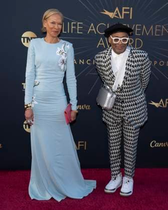 April 26, 2025, Hollywood, California, USA: Tonya Lewis Lee and Spike Lee attend the AFI Life Achievement Award Ceremony Honoring Francis Ford Coppola. Hollywood USA - ZUMAb173 20250426_aap_b173_014 Copyright: xBillyxBennightx