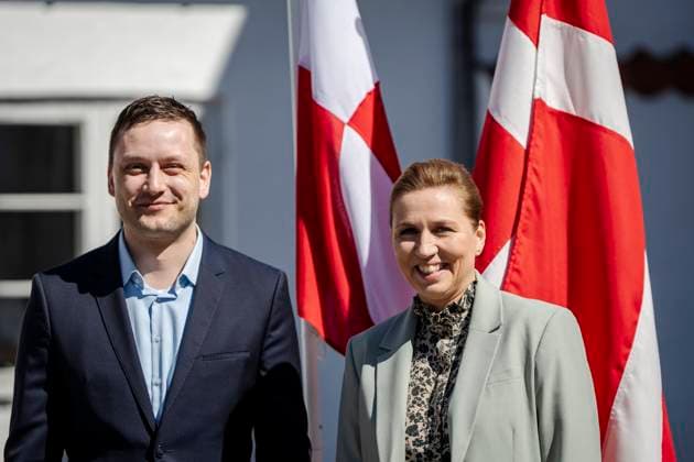 News Themen der Woche KW17 News Bilder des Tages The Prime Minister receives Greenland s Prime Minister - Denmark Prime Minister Mette Frederiksen (S) receives Greenland s Prime Minister Jens-Frederik Nielsen and subsequently holds a meeting at Marienborg in Kongens Lyngby, Sunday, April 27, 2025. (Photo: Mads Claus Rasmussen Ritzau Scanpix) , Kongens Lyngby Denmark *** The Prime Minister receives Greenland s Prime Minister Denmark Prime Minister Mette Frederiksen S receives Greenland s Prime Minister Jens Frederik Nielsen and subsequently holds a meeting at Marienborg in Kongens Lyngby, Sunday, April 27, 2025 Photo Mads Claus Rasmussen Ritzau Scanpix , Kongens Lyngby Denmark  Copyright: RitzauxScanpix MadsxClausxRasmussenx spdk20250427-132151-L